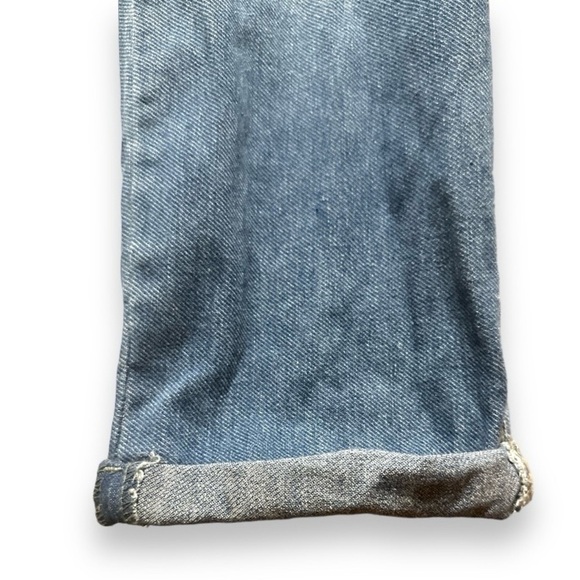 D. Jeans Straight Leg Cuffed Ankle Jeans Medium Wash Whiskered Plus Size 16 - Picture 6 of 14